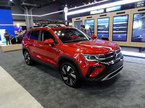 Red VW 2024 Taos