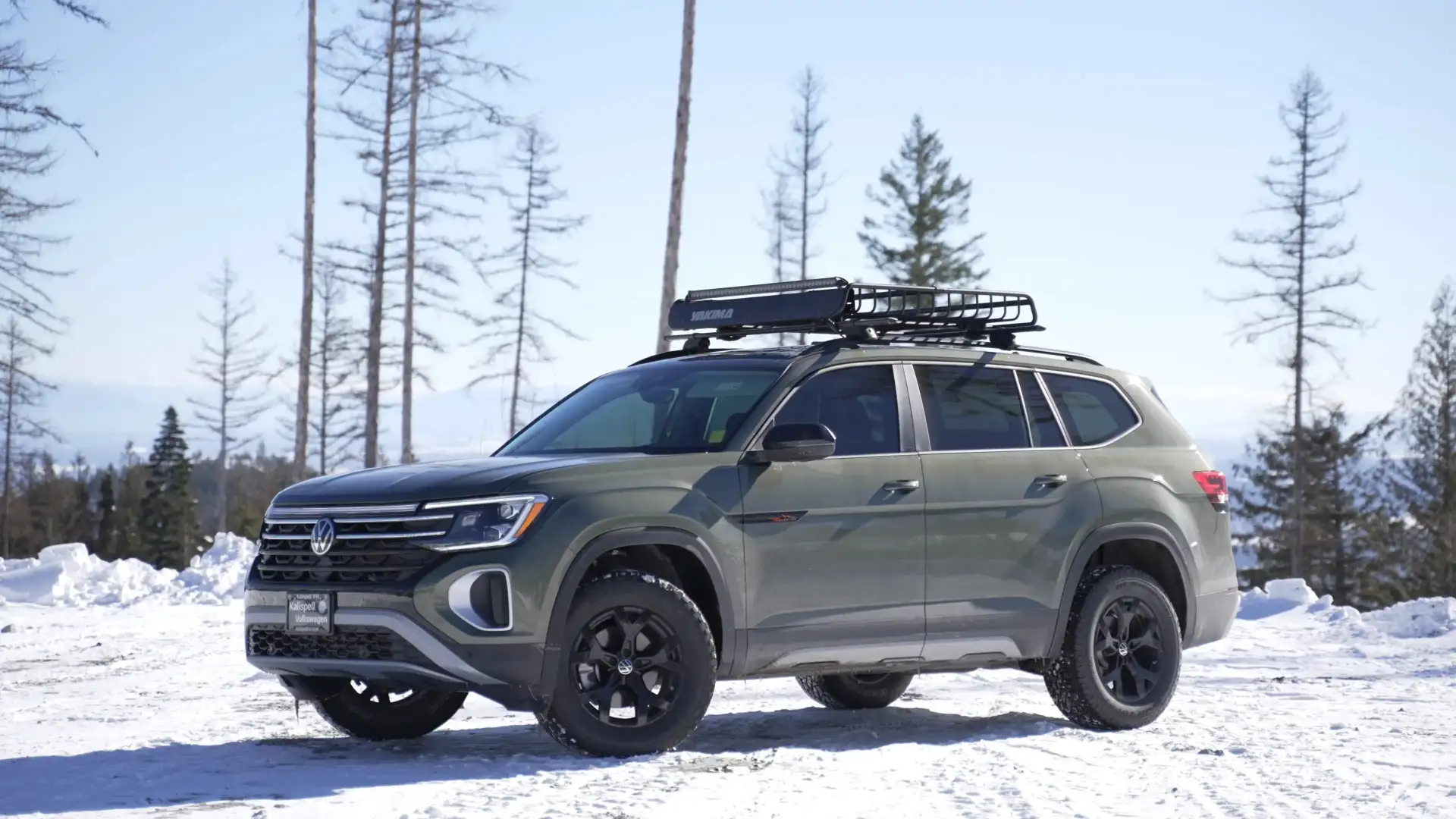 2024 Volkswagen Atlas during a cold winter day in Montana