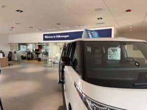 Kalispell Volkswagen Showroom with a 2026 ID.Buzz