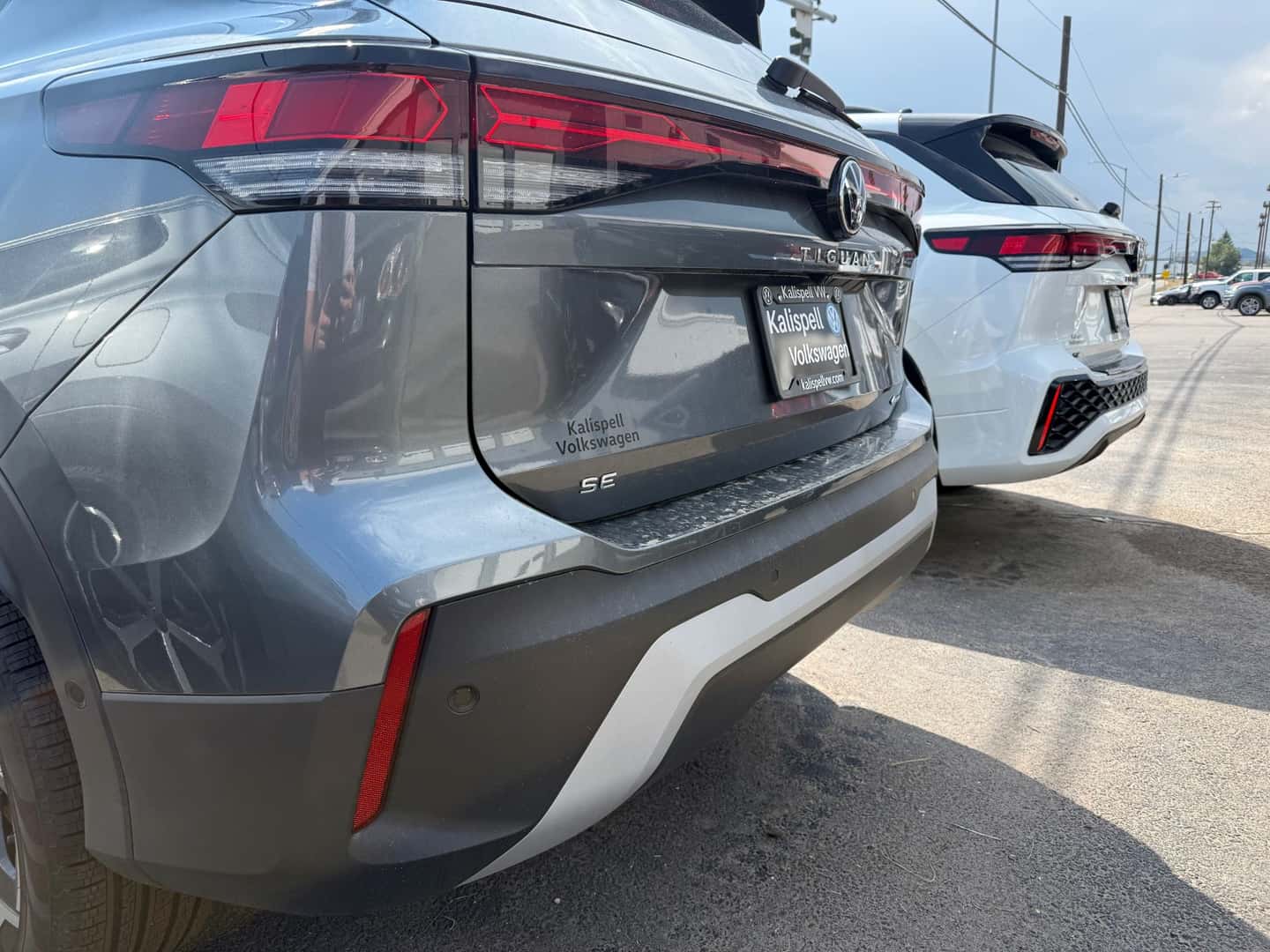 Gray 2025 Tiguan SE on the Kalispell Volkswagen lot