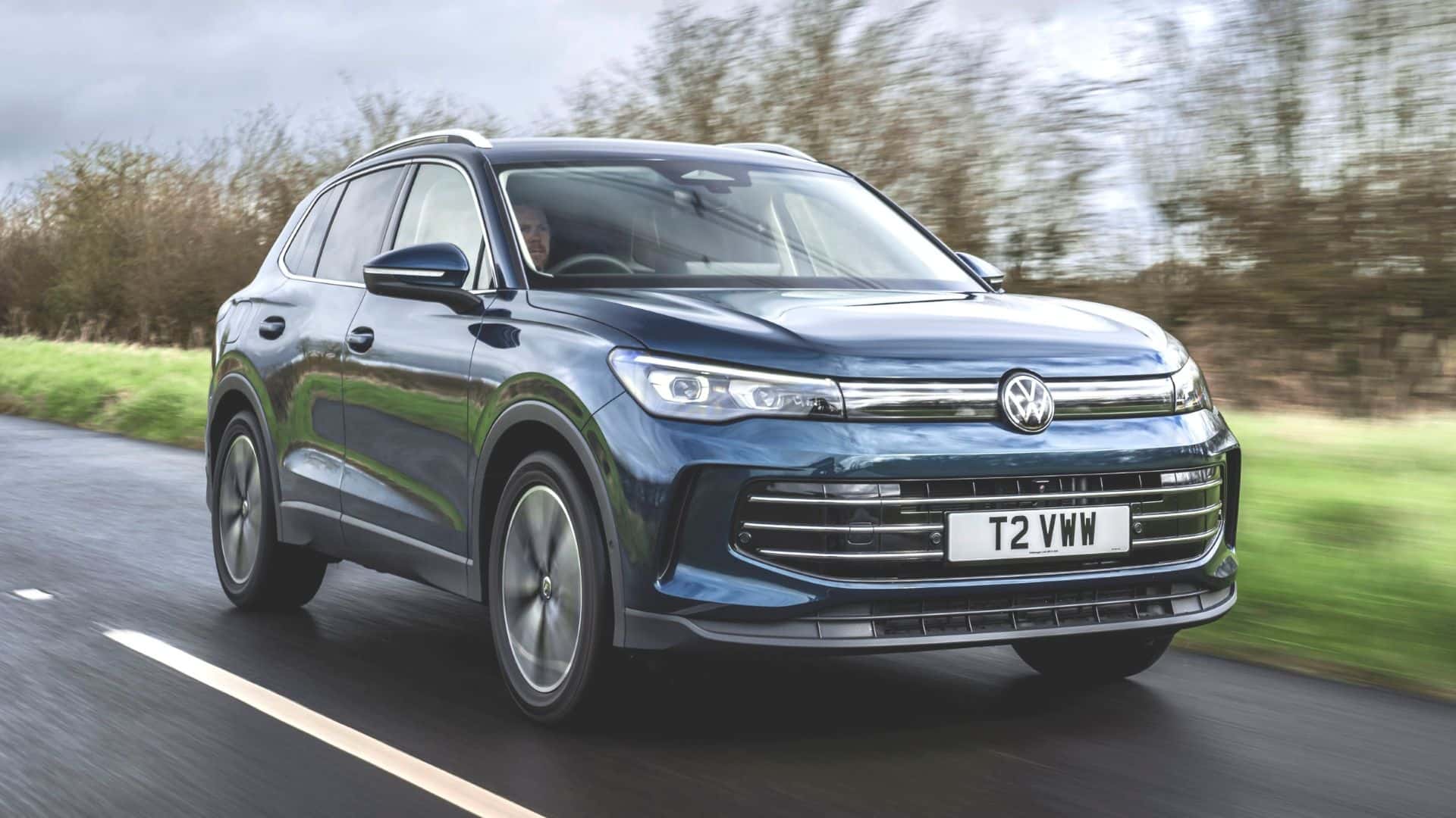 2026 Volkswagen Tiguan driving on the road