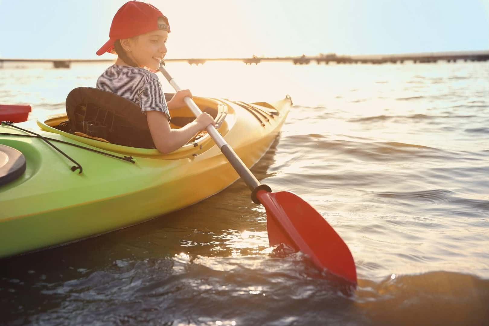 Kayaking on a lake in Englewood FL