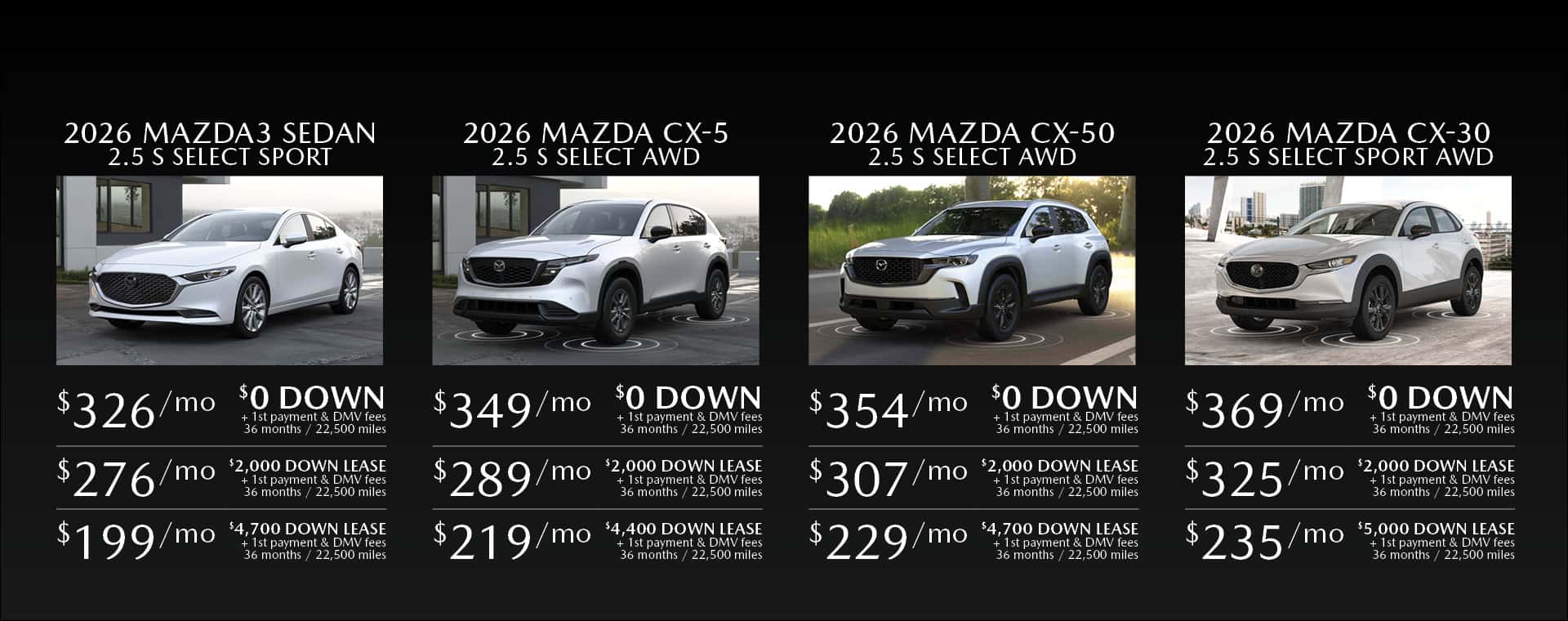 October 2026 Lease Specials