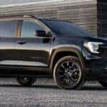 Black GMC terrain parked on road