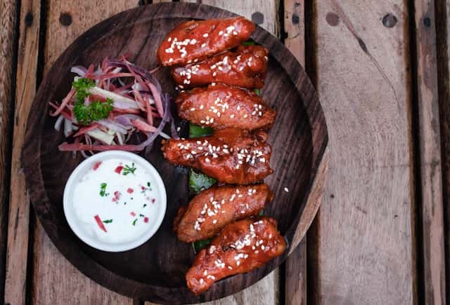 Savory chicken on plate