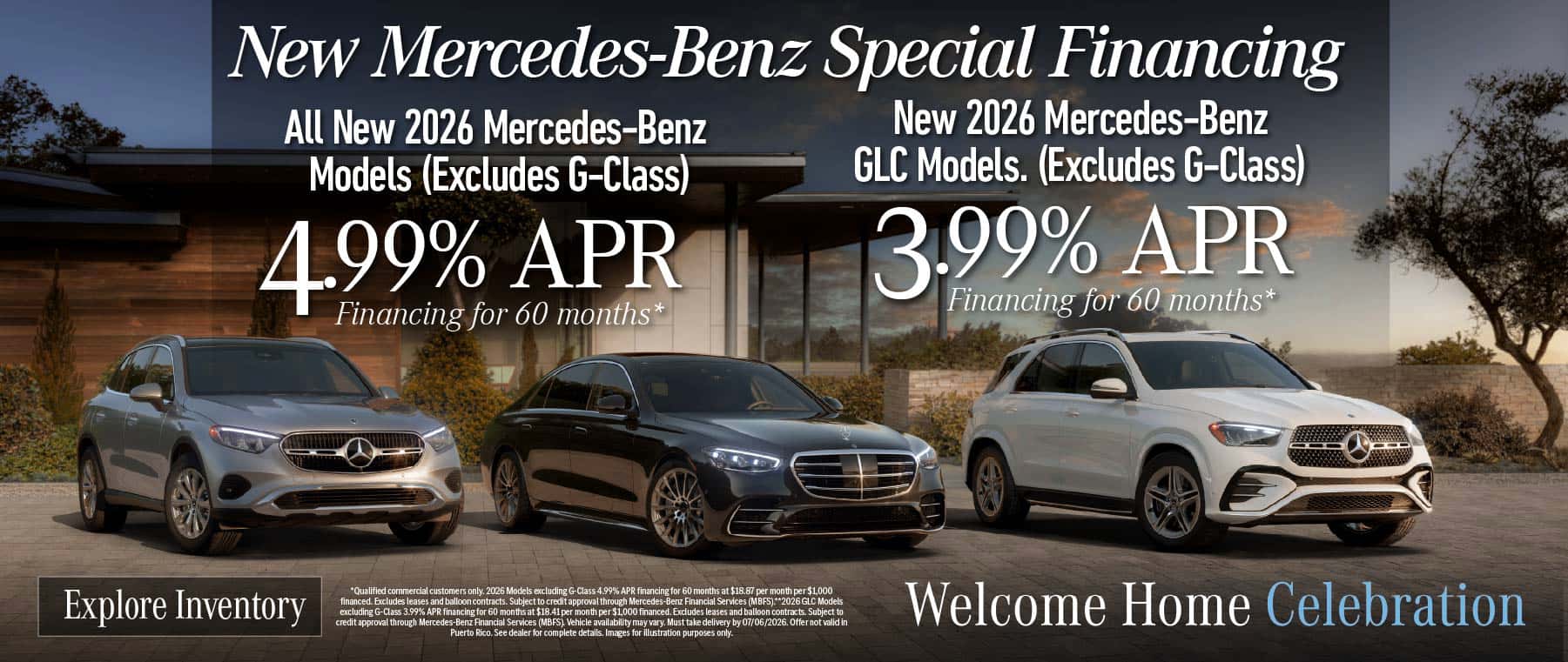 New Mercedes-Benz Special Financing 