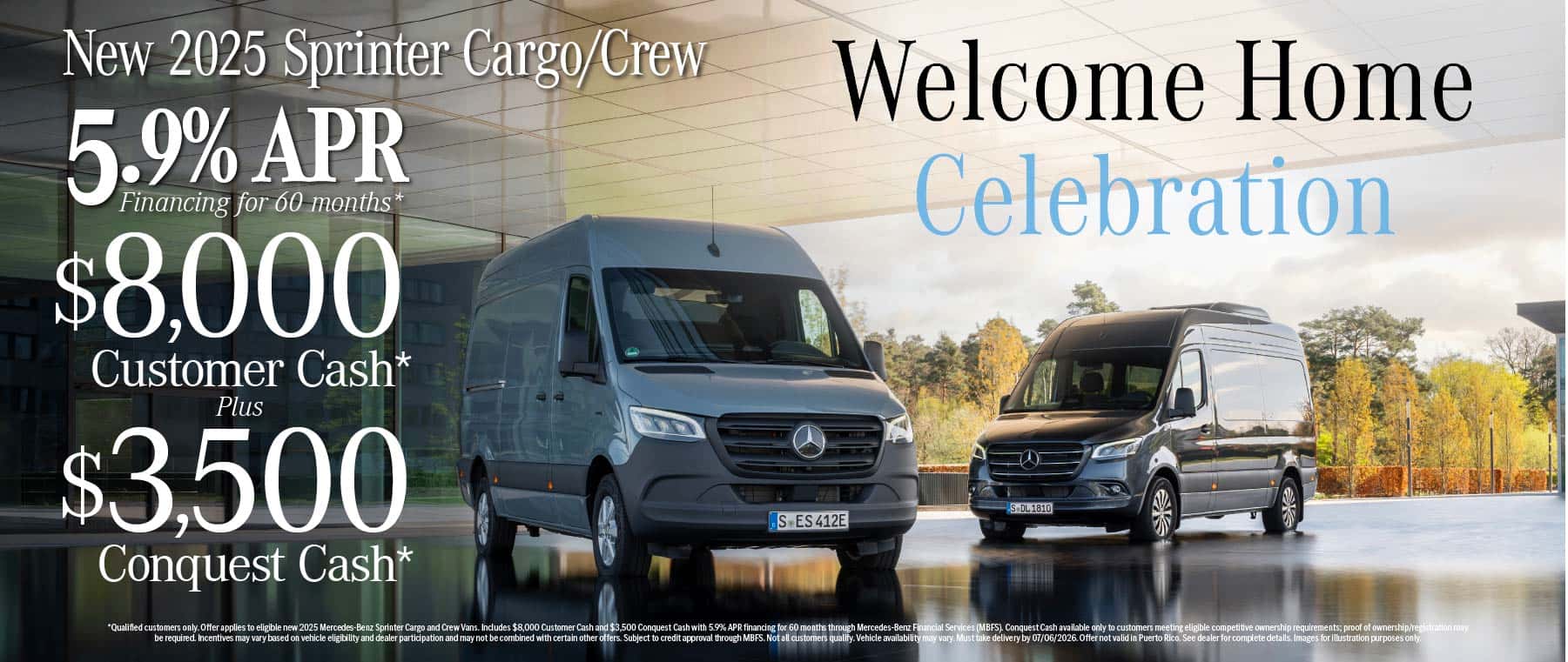 New 2025 Sprinter Cargo/Crew 