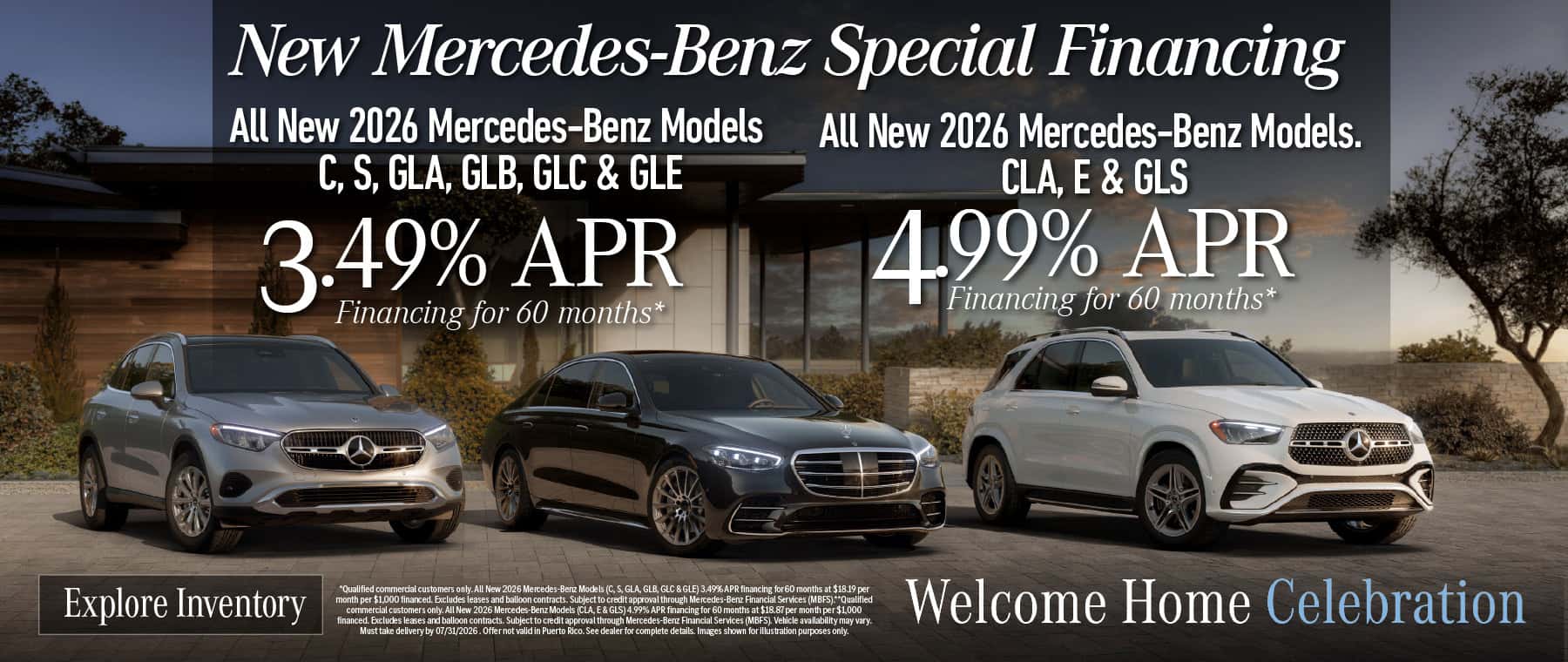 New Mercedes-Benz Special Financing 
