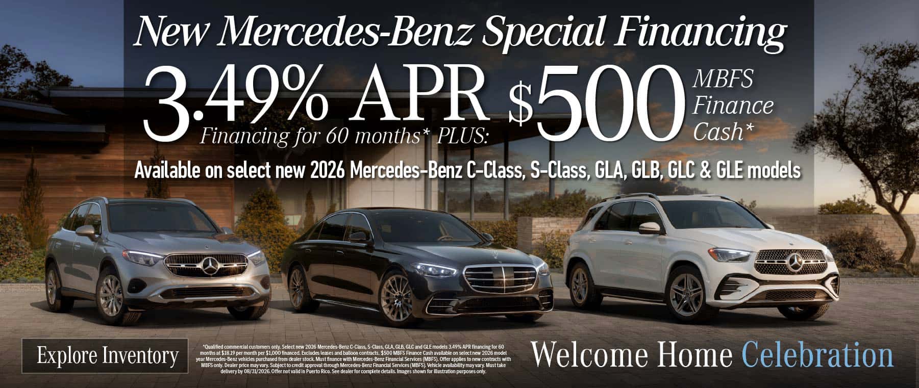 New Mercedes-Benz Special Financing 