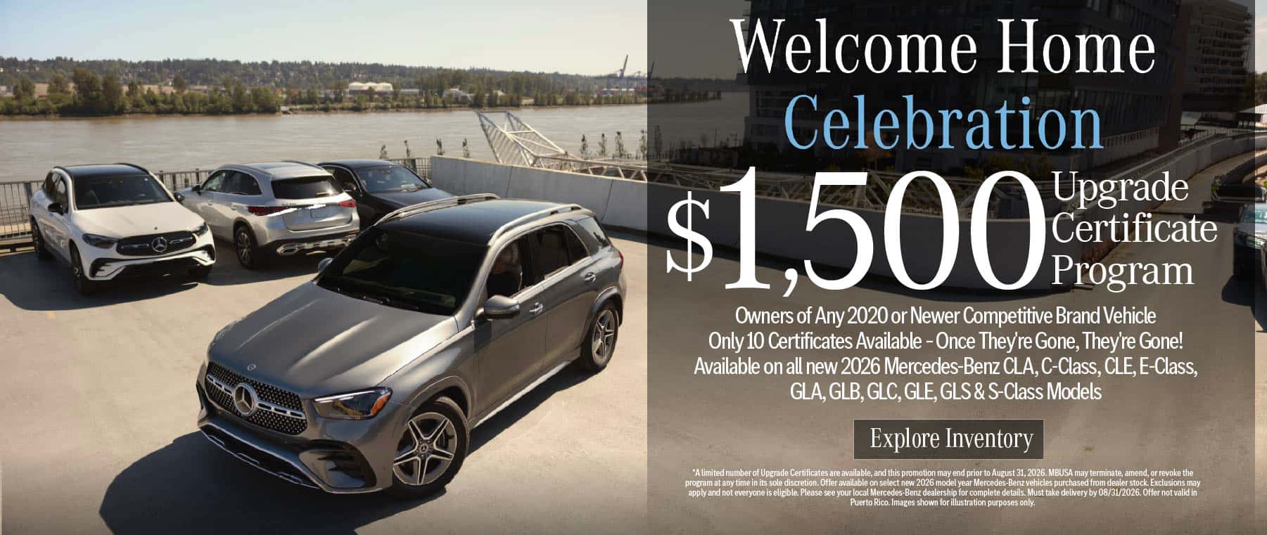 $1,500 Mercedes-Benz Upgrade Certificate Program 