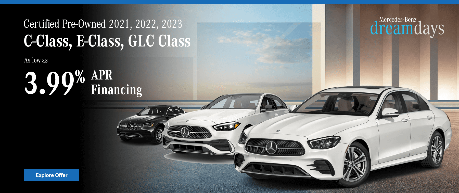 CPO C-Class, E-Class, GLC Class