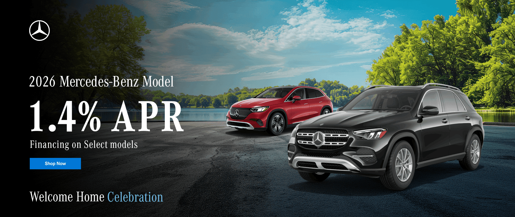 1.4% APR Financing on Select models