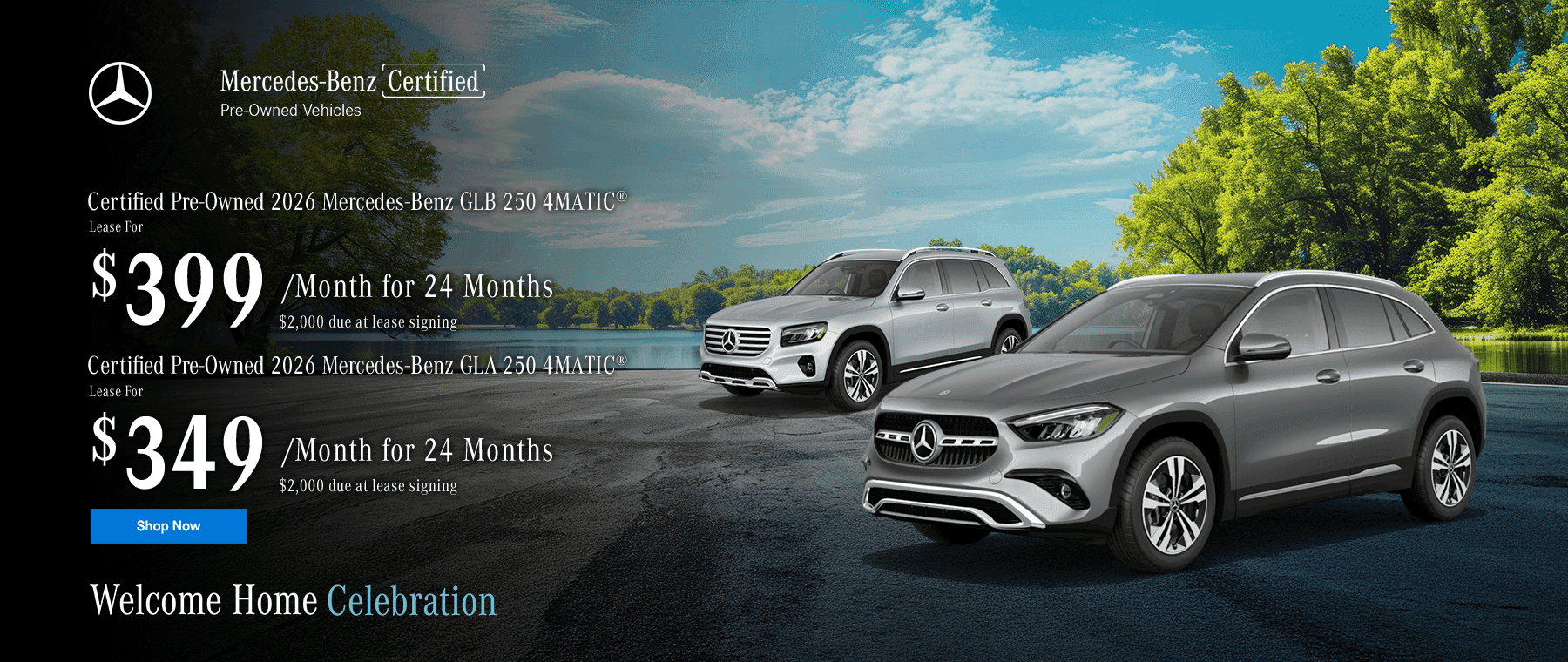 CPO 2026 Mercedes-Benz GLB 250 4MATIC®/2026 Mercedes-Benz GLA 250 4MATIC®