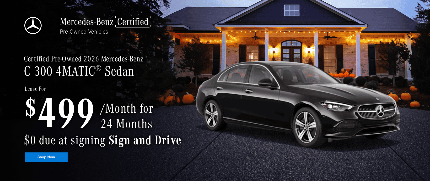 Certified Pre-Owned 2026 Mercedes-Benz C 300 4MATIC® Sedan