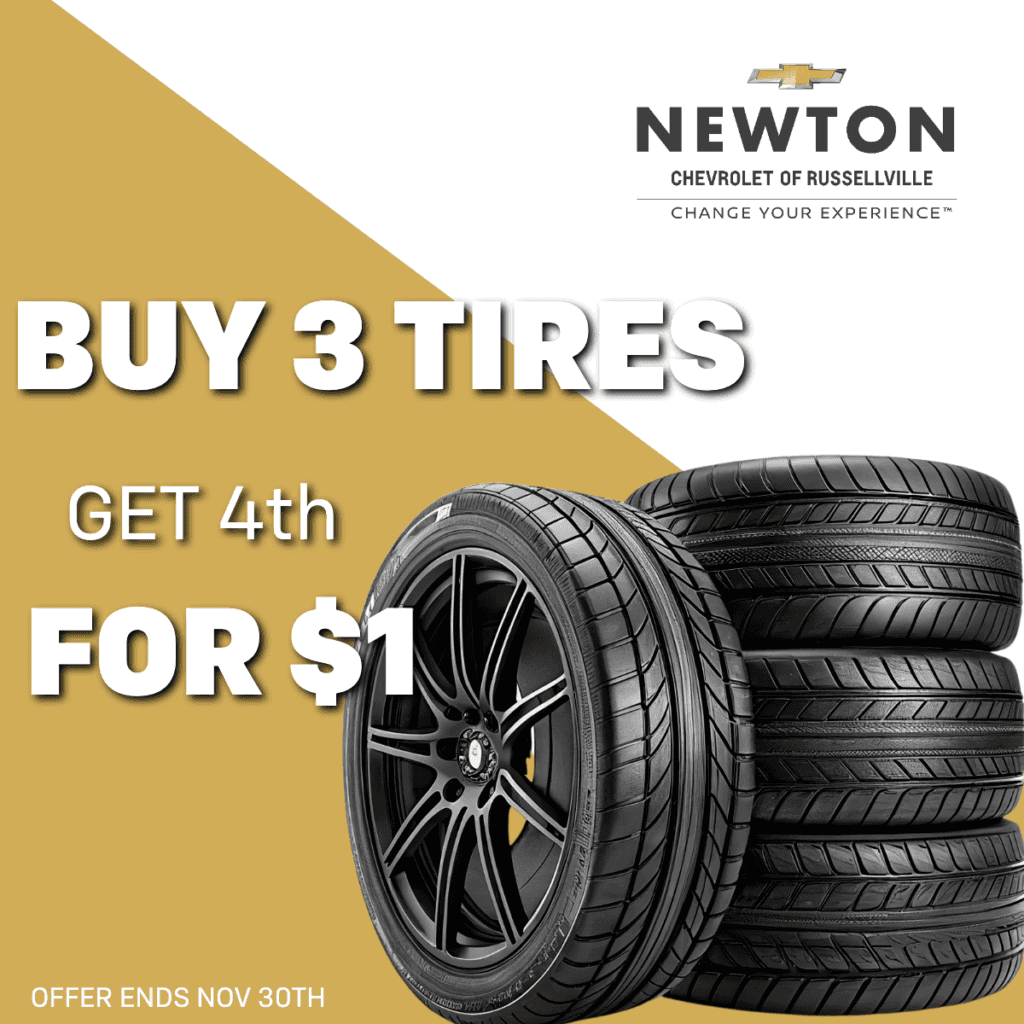 Buy 3 tires, get 4th for $1