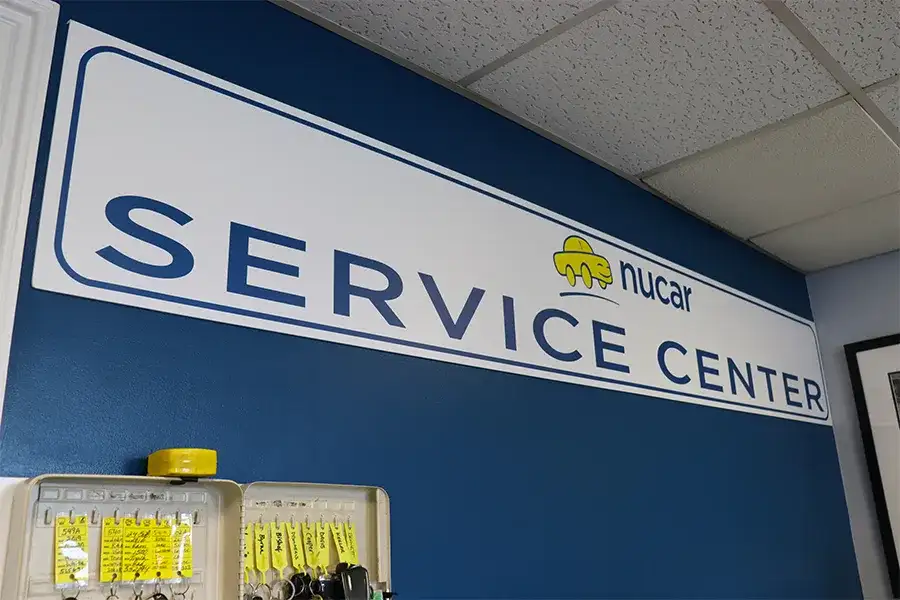 Nucar Gorham Service Center Sign