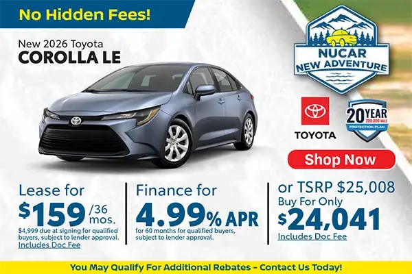 New 2026 Toyota Corolla LE