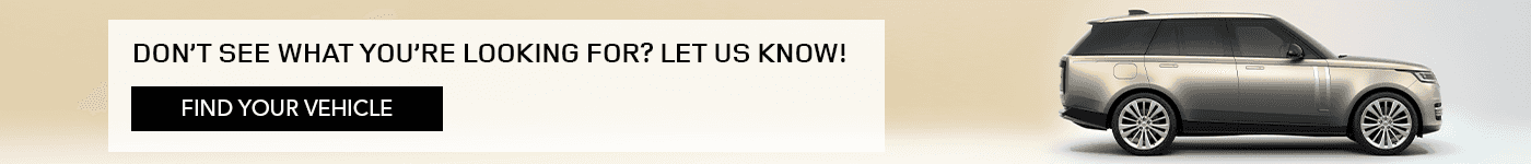 Land Rover Find Your Vehicle Banner