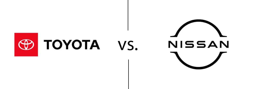 Toyota vs Nissan logo