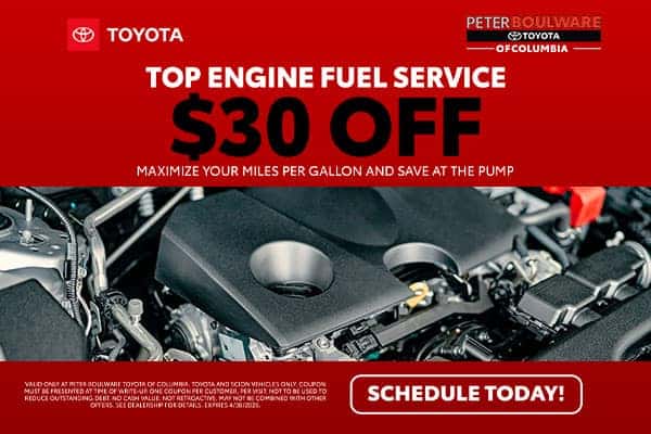$30 OFF TOP ENGINE FUEL SERVICE