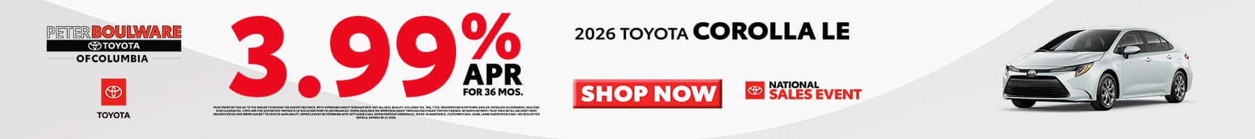 New Corolla Special