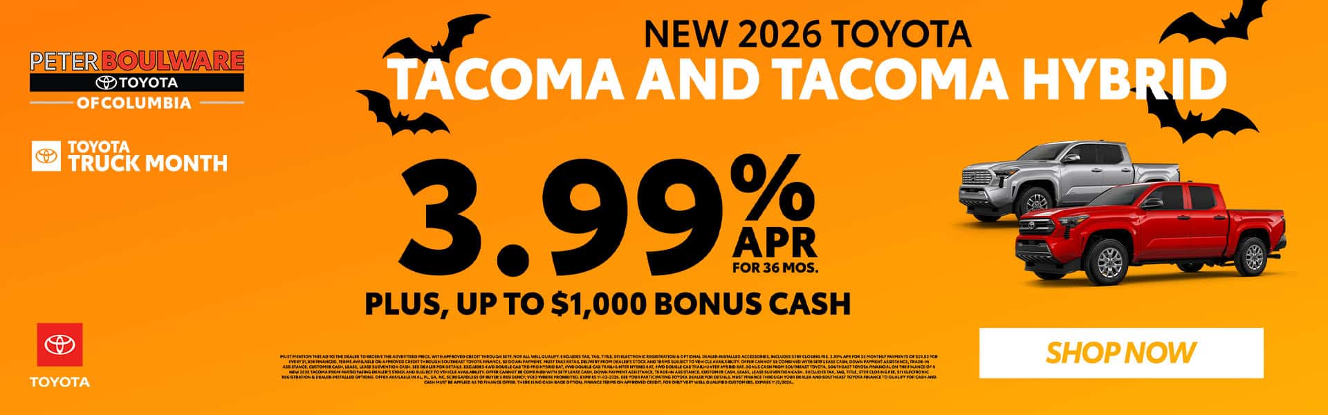 New 2026 Toyota Tacoma Sale