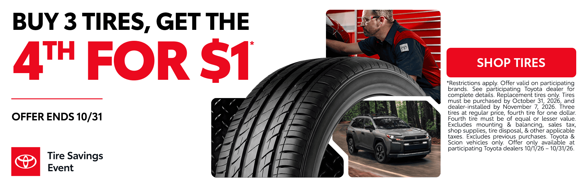 October Toyota Tire Sale