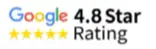 Google 4.8 star rating