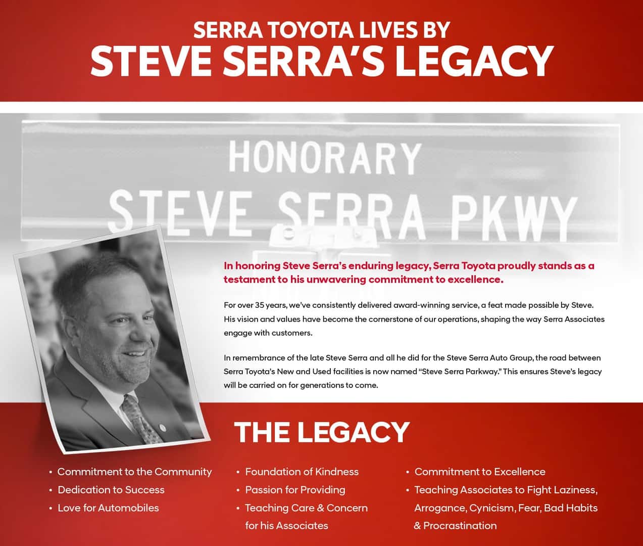 steve serra legacy
