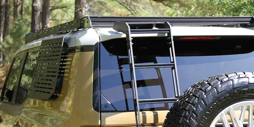 Toyota with custom roof rack