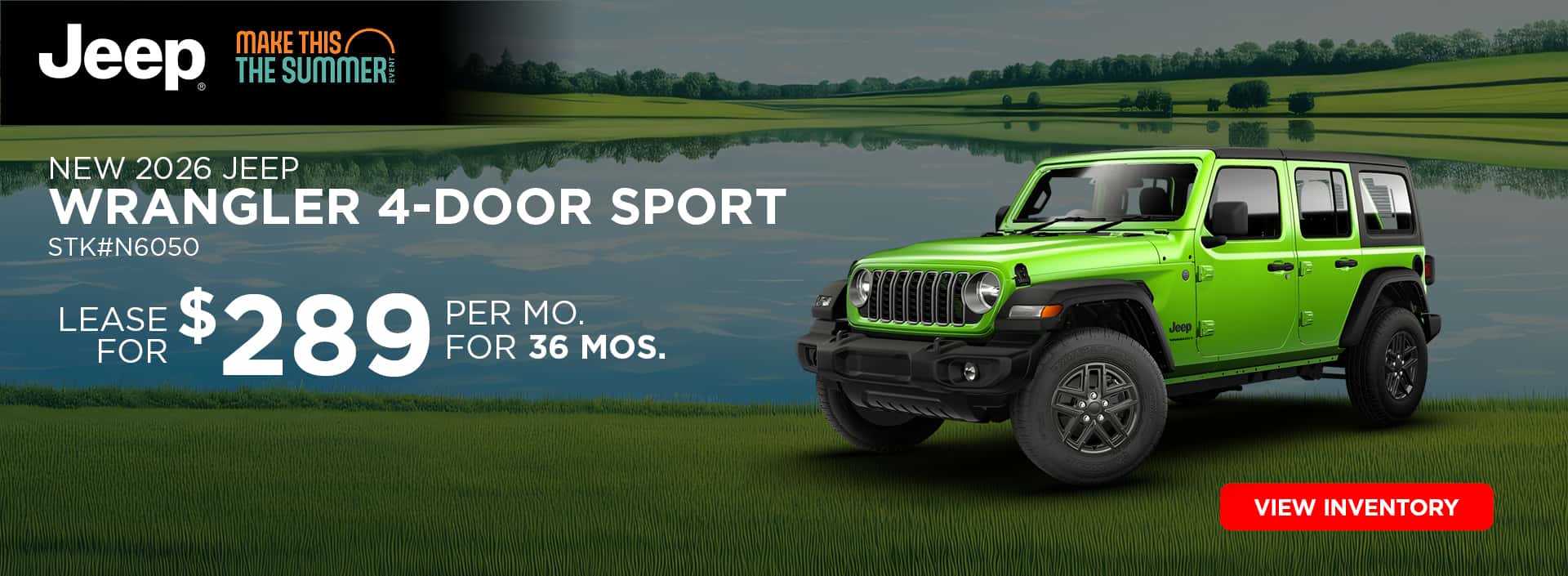 New 2026 Jeep Wrangler 4-Door Sport