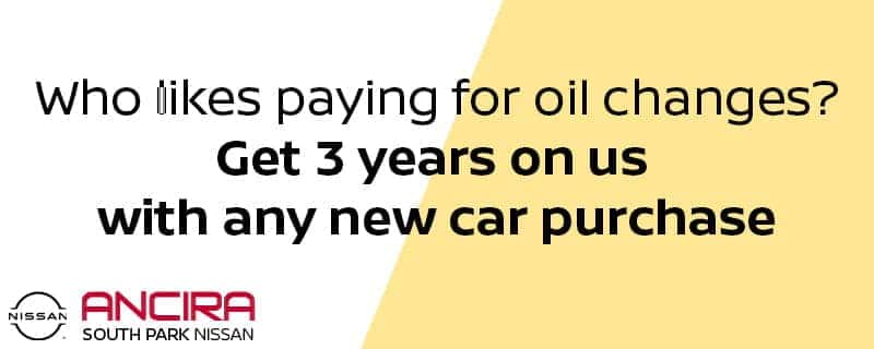 Oil Change Special at South Park Nissan