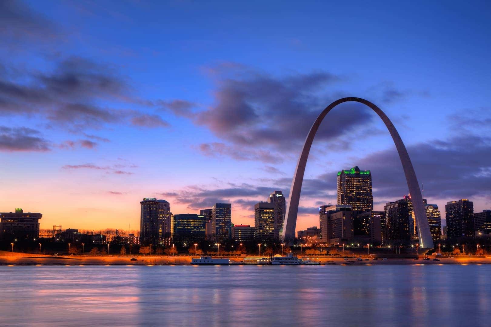 View of the Gateway Arch – St Louis, Missouri