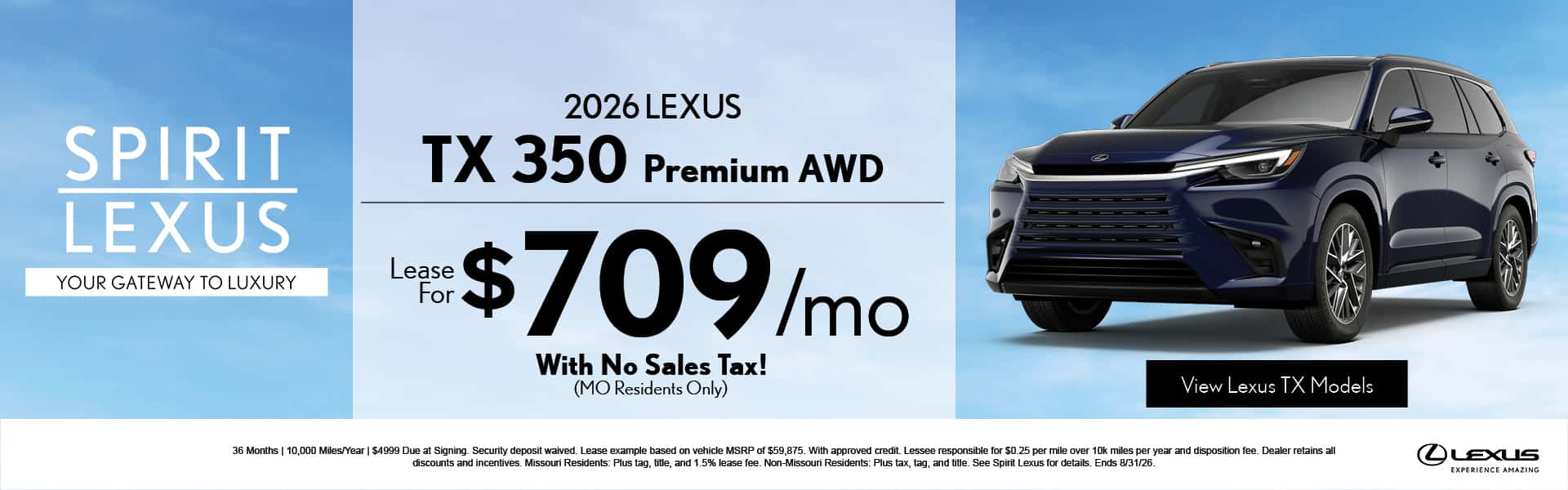 TX 350 Offer