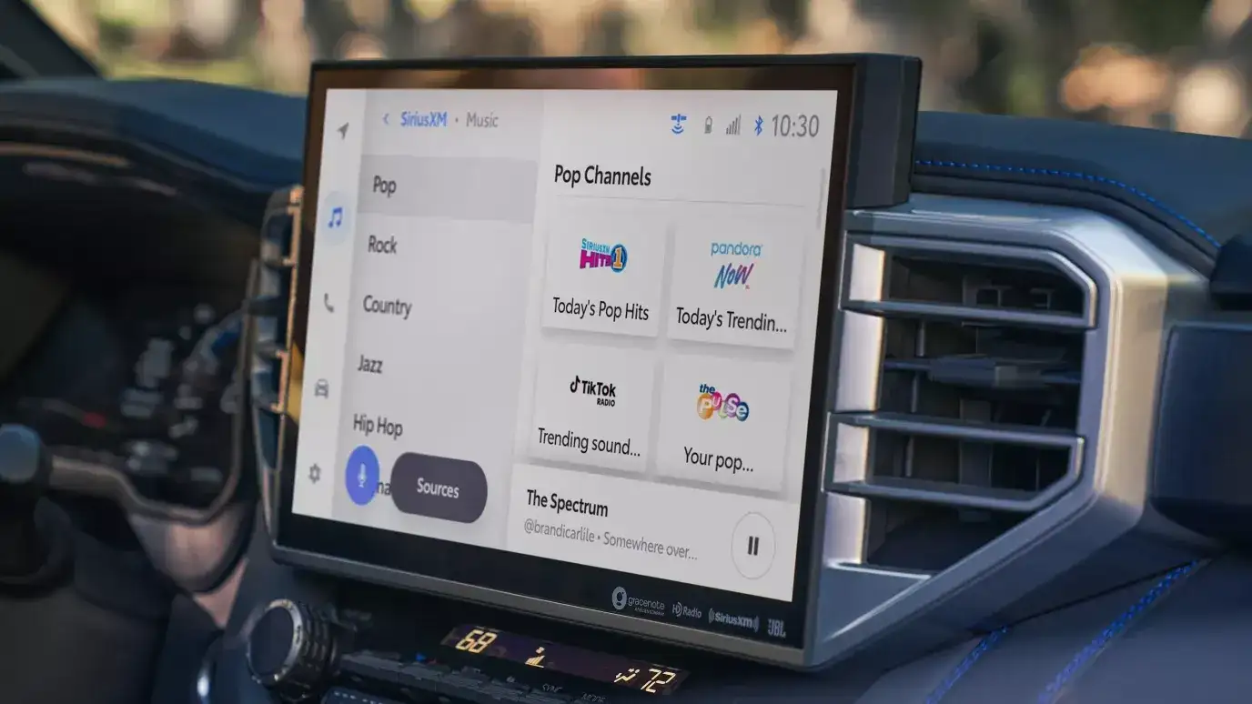 tundra dashboard screen