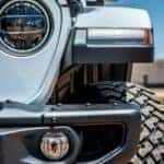Close up view of a grille on the 2023 Jeep Gladiator Truck.