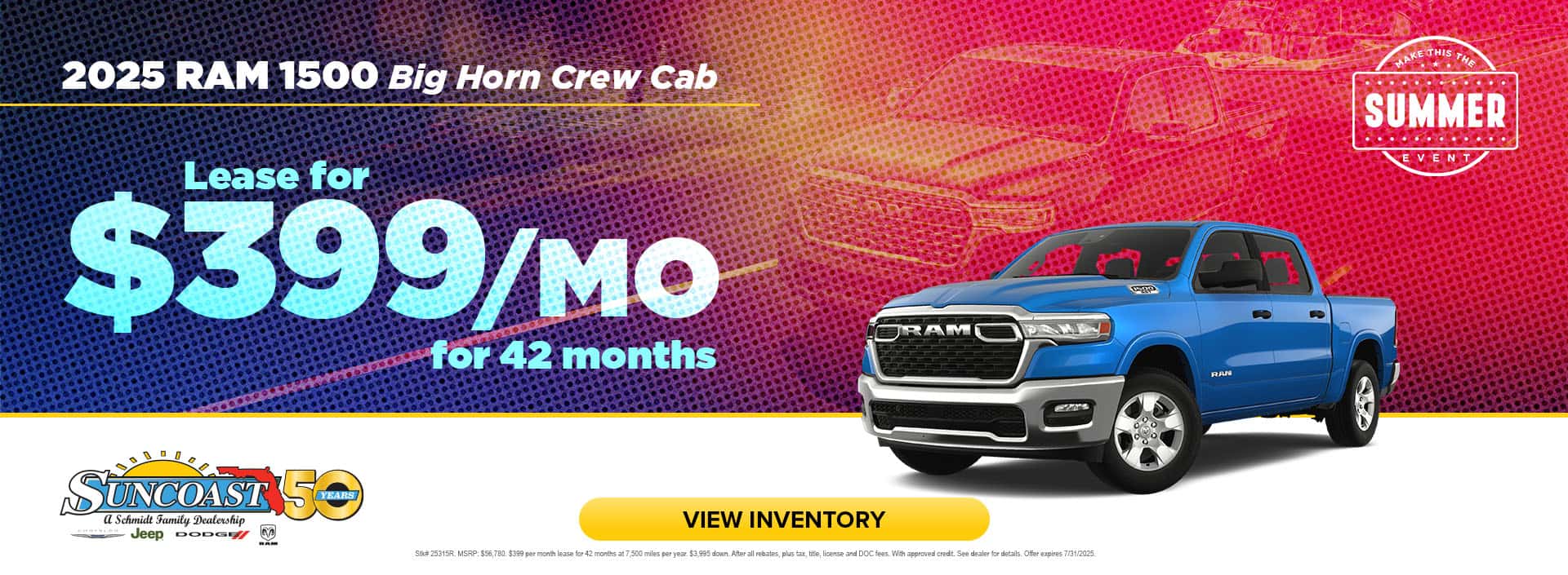 Make This The Summer Event 2025 Ram 1500 Big Horn Crew Cab