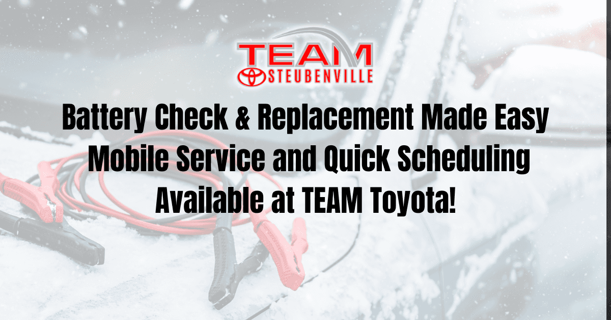 Battery Check and Replacement Team Toyota