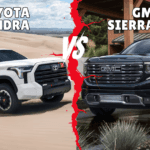 2026 Toyota Tundra vs 2026 GMC Sierra 1500 side-by-side comparison in Steubenville, OH