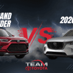 Side by side comparison of 2026 Toyota Grand Highlander and 2026 Mazda CX-90