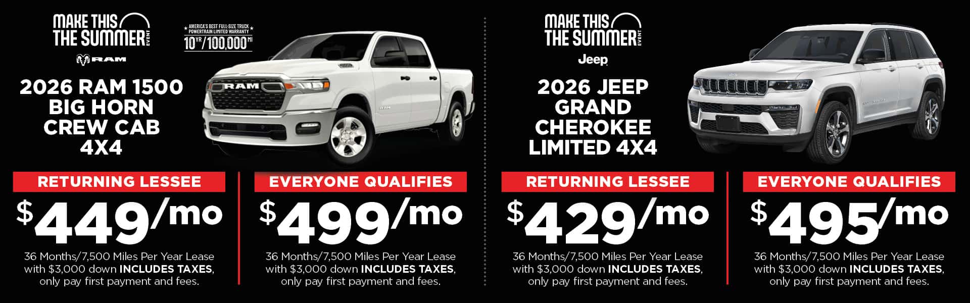 August 2026 Specials