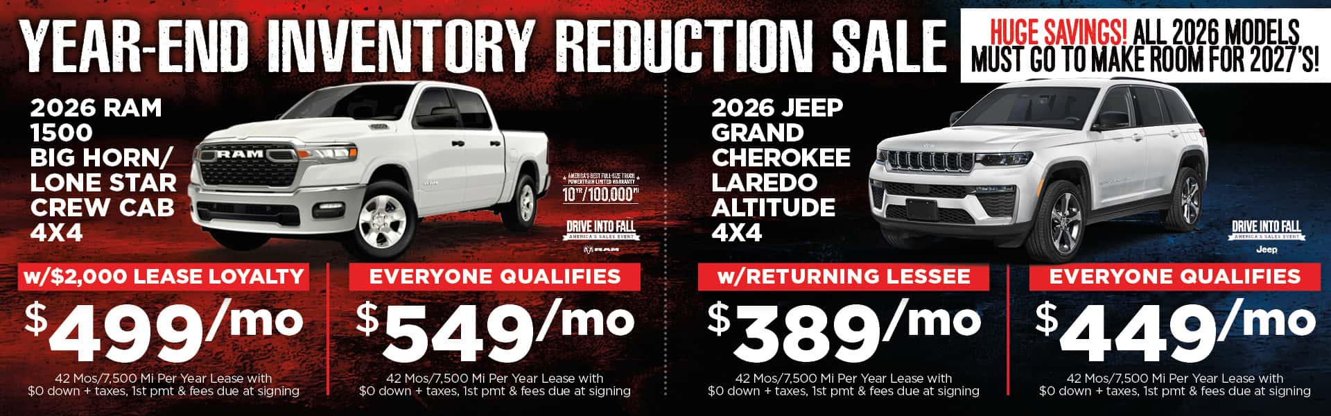 September 2026 Lease Specials