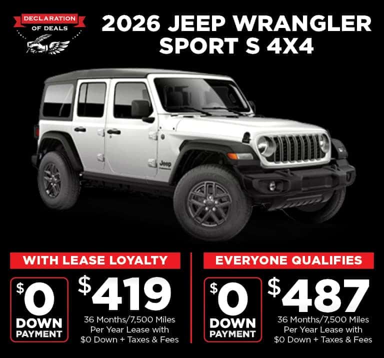NEW 2026 JEEP WRANGLER 4-DOOR SPORT S