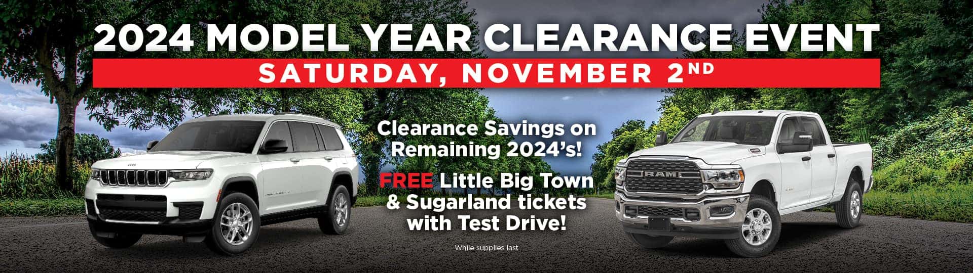 2024 Model Year Clearance Event