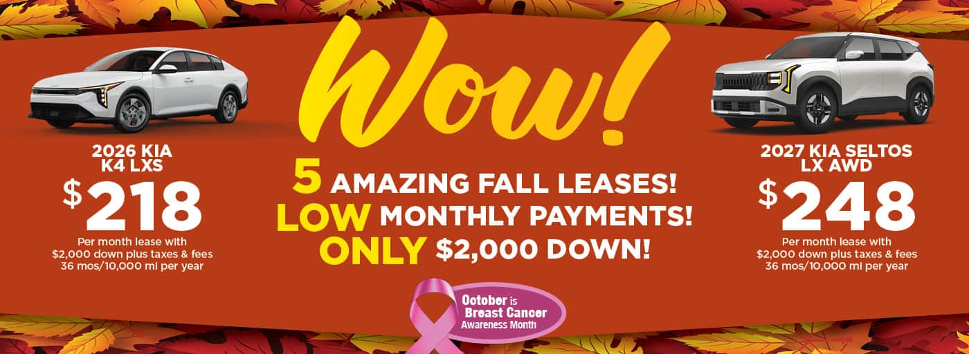 October 2026 Kia Lease Specials