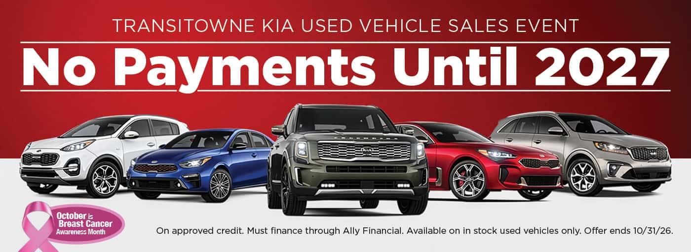 Transitowne Kia Used Vehicle Sales Event