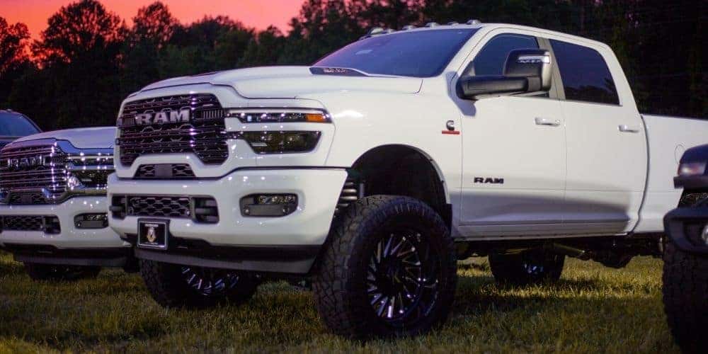 Ram 2500 towing RV camper in North Georgia near Jasper GA
