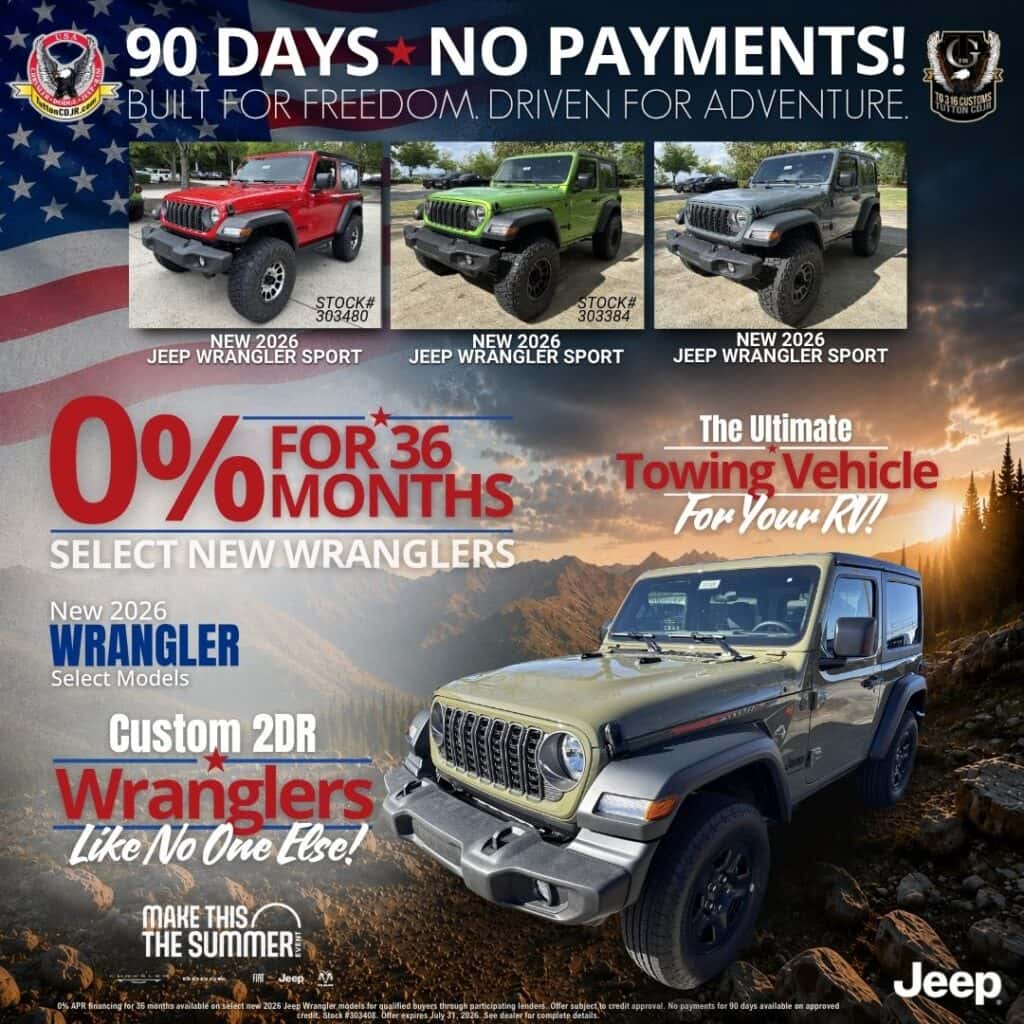 New 2026 Jeep Wranglers