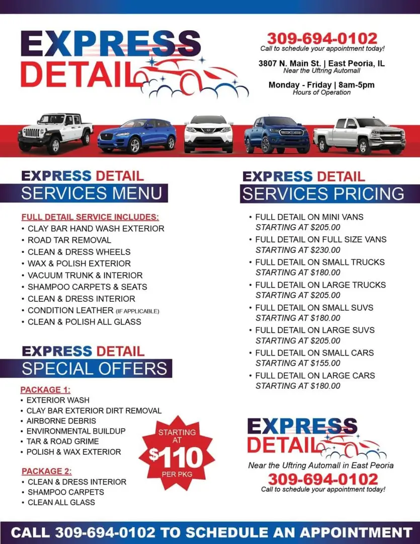 Uftring Express Detail - East Peoria, Illinois | Uftring Auto Group