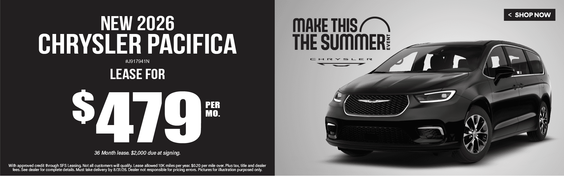 Pacifica Lease Special